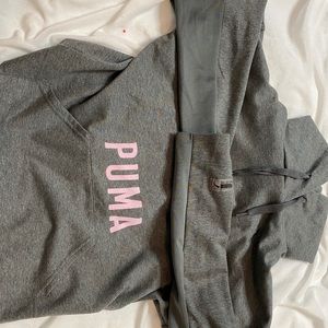 cropped puma sweatshirt